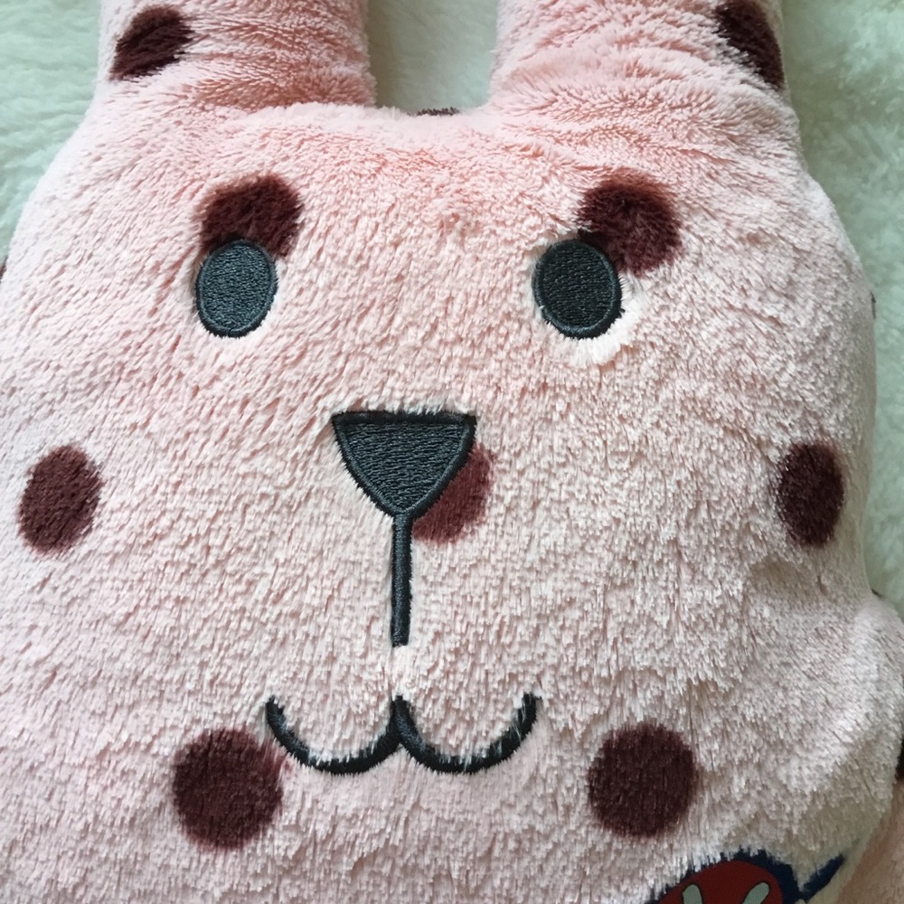 Craftholic Pink Polka Dot Sakura Rabbit (RAB) Plush - Picture 5 of 15